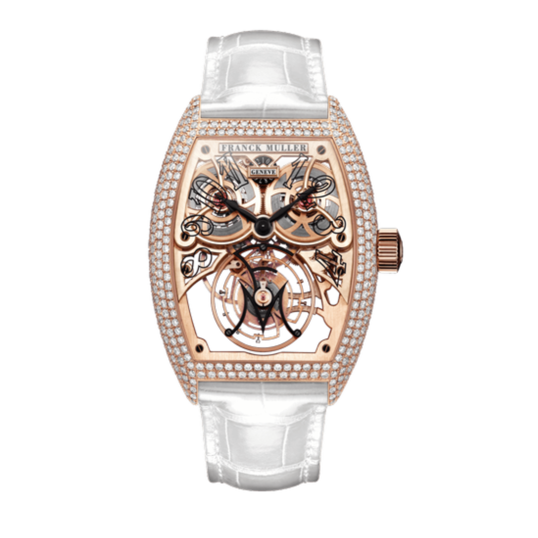 Đồng Hồ Franck Muller Cintrée Curvex 8889 T G SQT BR D7 Rose Gold Diamond