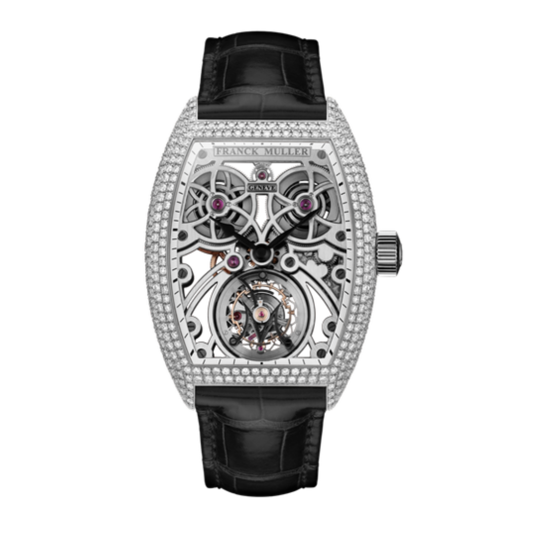 Đồng Hồ Franck Muller Fast Tourbillon 8889 T F SQT BR D7 White Gold Diamond