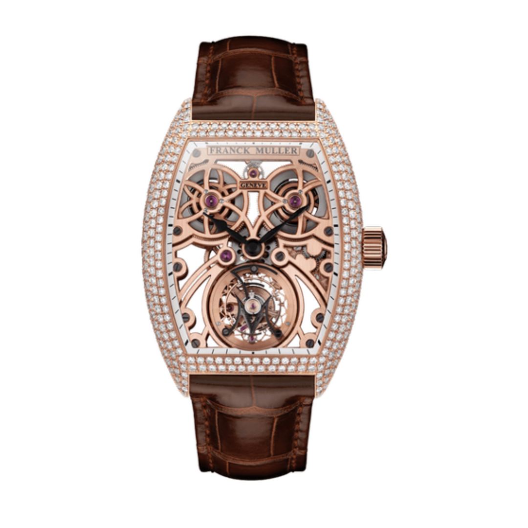 Đồng Hồ Franck Muller Fast Tourbillon 8889 T F SQT BR D7 Rose Gold Diamond