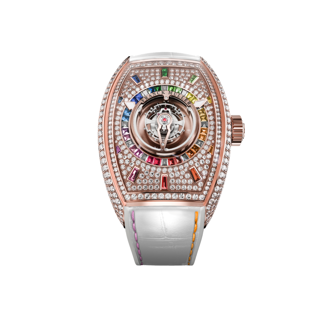 Đồng Hồ Franck Muller Grand Central Tourbillon Curvex CX Rainbow CX 36 T CTR D CD BAG RB 5N