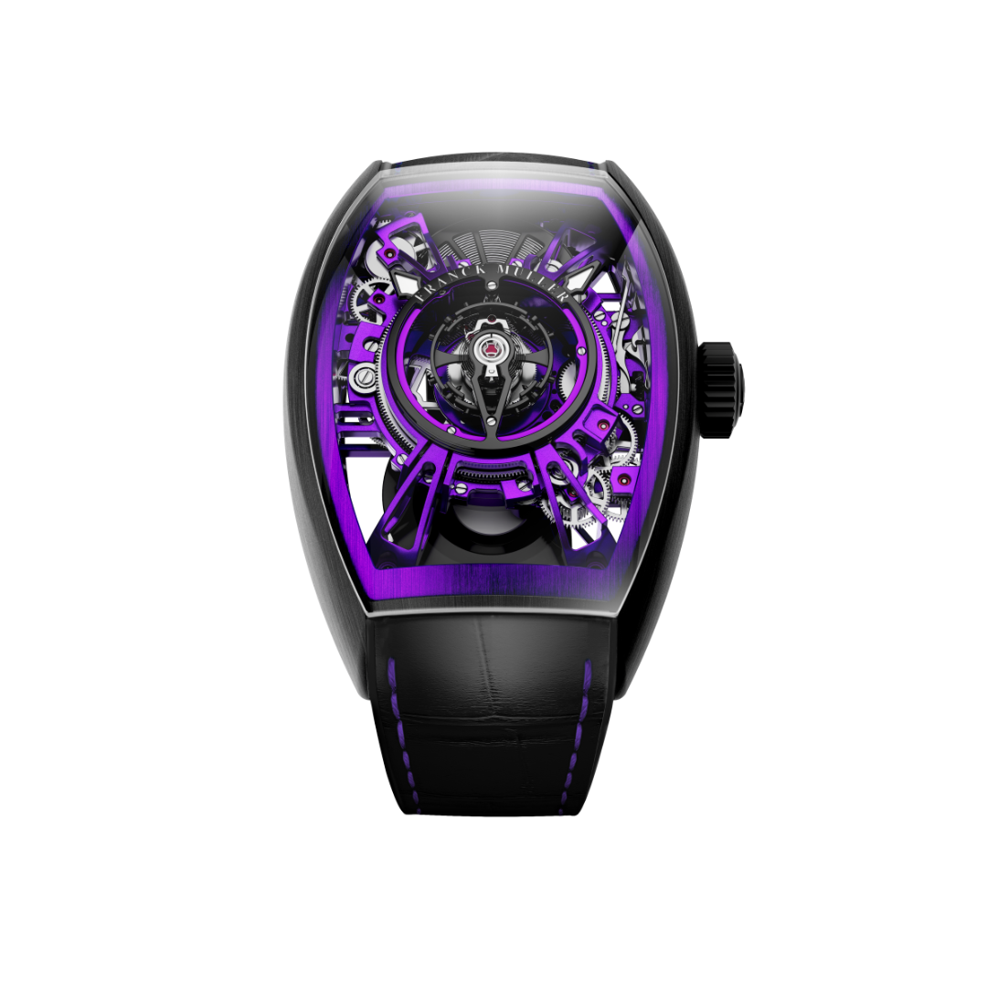 Đồng Hồ Franck Muller Grand Central Tourbillon Curvex CX Skeleton CX 36 T CTR SQT TTNRBR ACVLBR