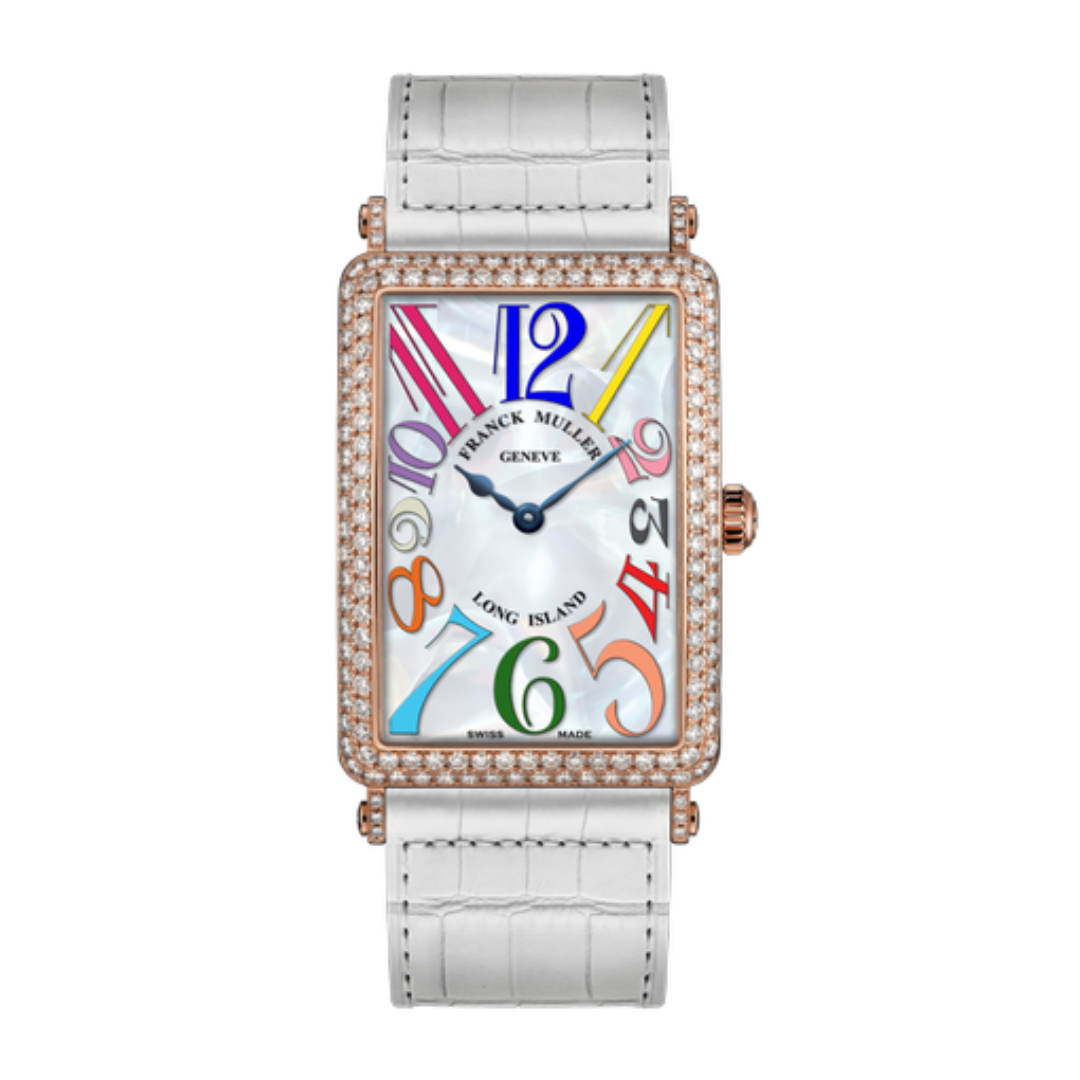 Đồng Hồ Franck Muller Long Island 952 QZ MOP COL DRM D White Strap