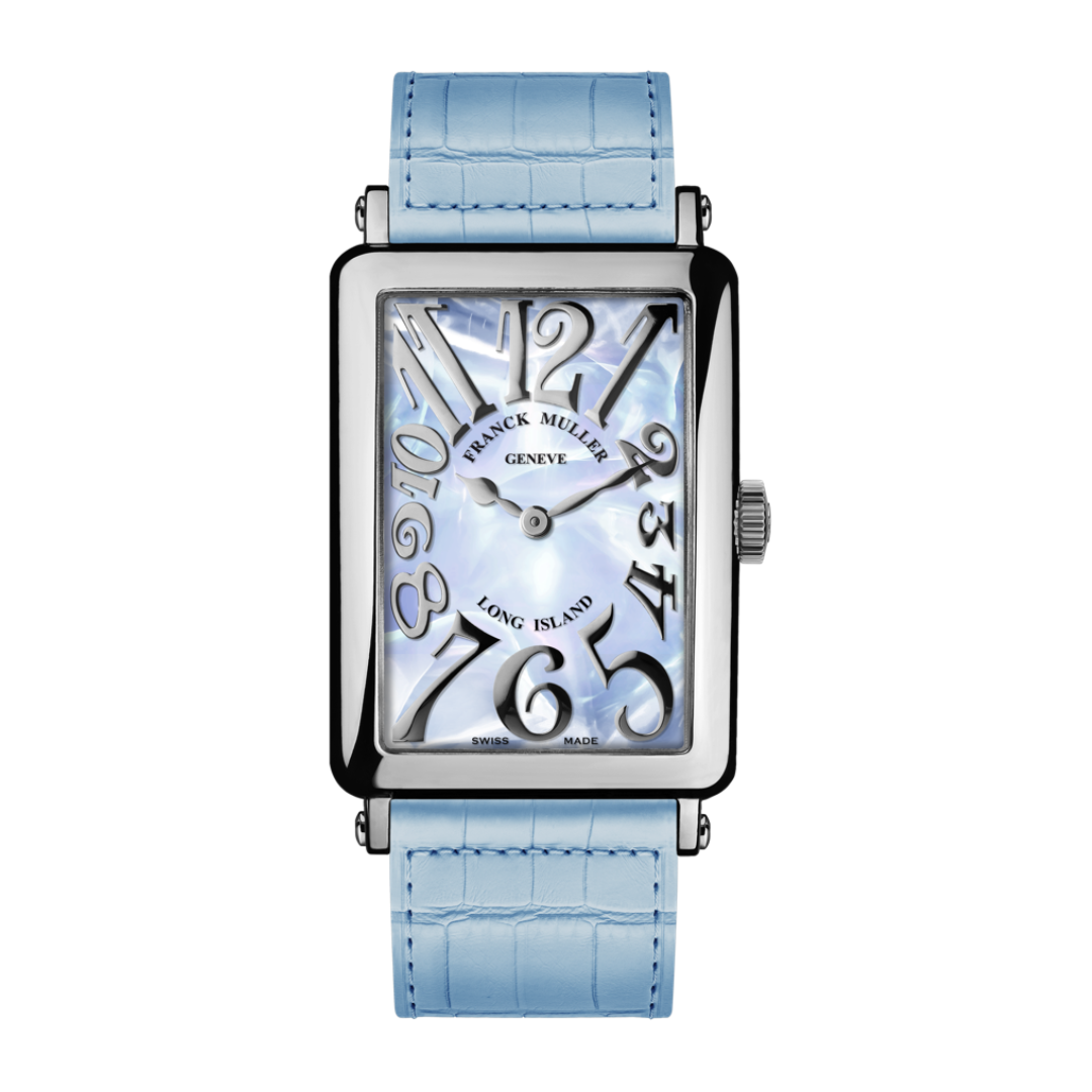 Đồng Hồ Franck Muller Long Island 952 QZ REL MOP Light Blue Strap
