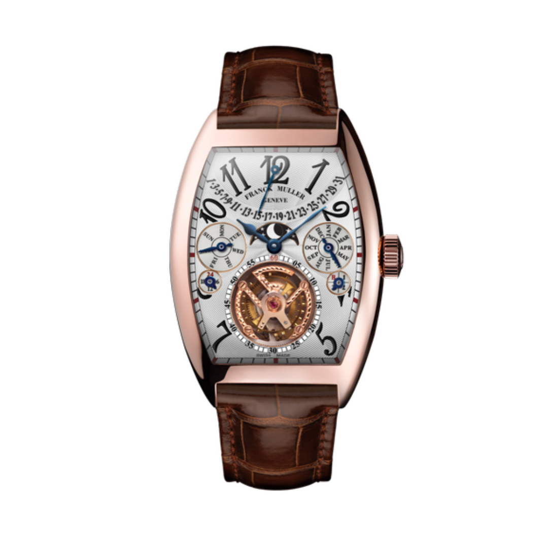 Đồng Hồ Franck Muller Perpetual Calendar 8880 T QP Rose Gold Brown Strap