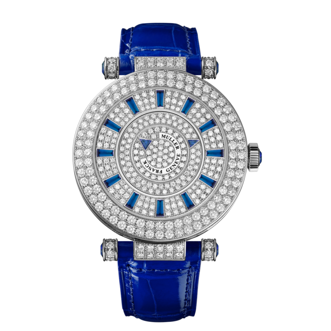 Đồng Hồ Franck Muller Round Double Mystery 42 DM D 2R CD Blue Strap